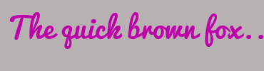 Image with Font Color BE02A9 and Background Color B8B1B1